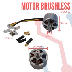 Motor Brushless 1000Kv (Sentido horario)