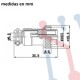 Conector Chasis Hembra 8 Pin GX16-8