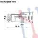 Conector Chasis Hembra 6 Pin GX16-6