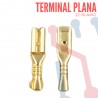 Terminal No Aislada Plana AWG 22-16 (100 UND)