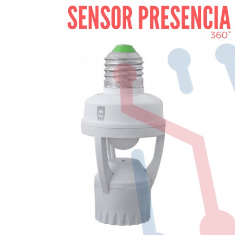 Sensor de Presencia Tipo Socket 360°