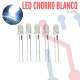 Led Chorro 5mm Blanco (5 Pcs)