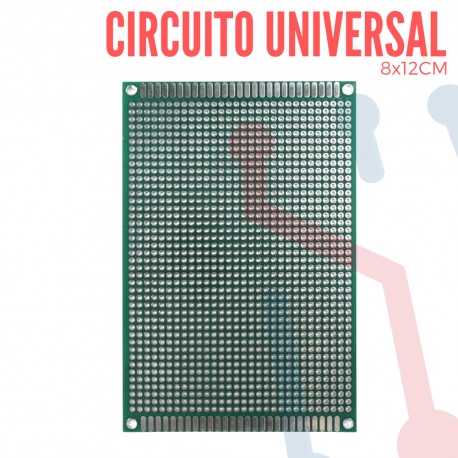 Circuito Impreso Fibra de Vidrio 8x12cm