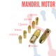 Mandril para motor DC