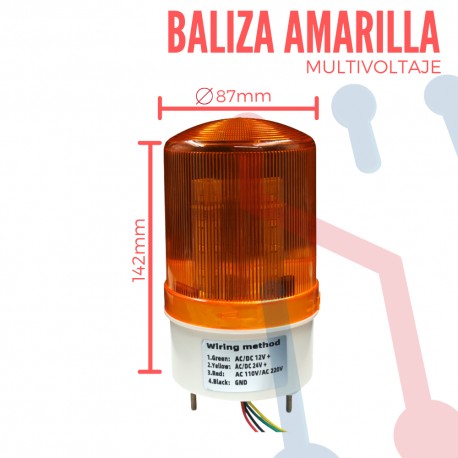 Baliza de Emergencia Multivoltaje 
