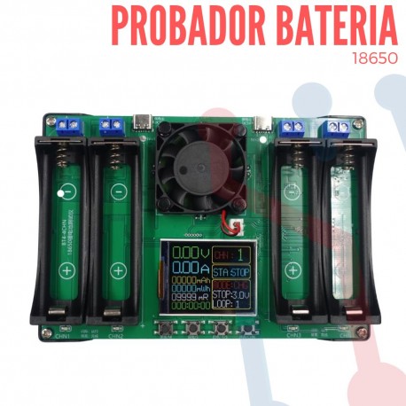 Probador de Resistencia de Baterías18650 4CH