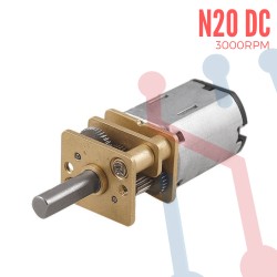 Micro Motorreductor 6V 300rpm 1.8Kg/cm