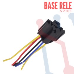 Base para Relevo 5 Pines Negro