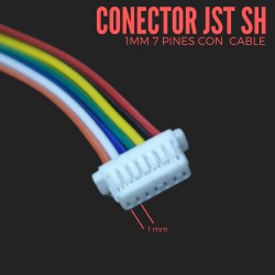 Conector JST SH 7 Pin Hembra de 1mm con Cable