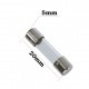 Fusible Corto en Vidrio 20x5mm 10A