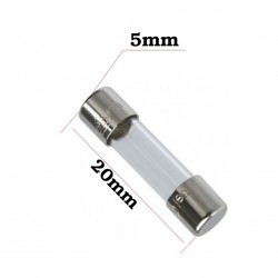 Fusible Corto en Vidrio 20x5mm 10A