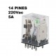 Relevo 14 Pines 220VAC-5A