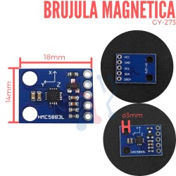 Brújula Magnética GY-273 (HMC5883)